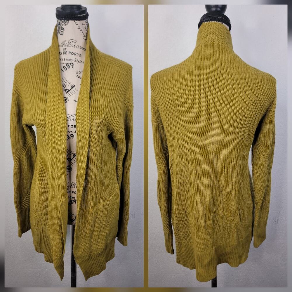 Lululemon Cashlu Sweater Wrap Cardigan Womens S/M Auric Gold W3EGYS